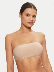 Chantelle Biustonosz bezfiszbinowy Soft Stretch C16A30 Beżowy. Brązowe biustonosze Chantelle, bez wzorów, z syntetyku. Za 149.99 zł.