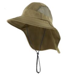 Kapelusz z ochroną na kark Viking Tatlow. Szare kapelusze damskie Viking, bez wzorów, z materiału. Za 118.99 zł.