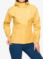 Kurtka przeciwdeszczowa damska Helly Hansen Loke Jacket. Żółte kurtki damskie Helly Hansen, l, bez wzorów, z materiału, bez kaptura. Za 424.15 zł.