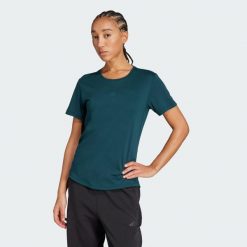 Koszulka Joga Essentials. Niebieskie koszulki damskie Adidas, s, bez wzorów, bez kołnierzyka, bez ramiączek. Za 149.00 zł.