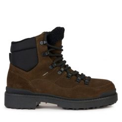 Trapery Geox. Brązowe trapery damskie Geox, bez zapięcia. Za 849.99 zł.