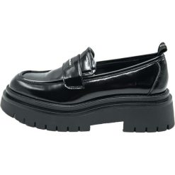 Buty mokasyny Pepe Jeans Queen Oxford, Kobiety. Czarne mokasyny damskie Pepe Jeans, z jeansu, bez obcasa. W wyprzedaży za 490.00 zł.