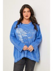 Curvy Lady Koszulka w kolorze niebieskim rozmiar: 44/46. Niebieskie bluzki damskie Curvy Lady, bez wzorów, bez kołnierzyka, bez ramiączek. Za 131.74 zł.