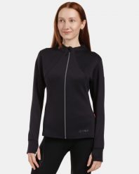 Damska bluza sportowa bez kaptura Kilpi LAJEN-W. Czarne bluzy damskie Kilpi, bez wzorów, z materiału, bez kaptura. Za 473.69 zł.