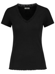 Sublevel Koszulka w kolorze czarnym rozmiar: M. Czarne bluzki damskie Sublevel, m, bez wzorów, z koronki, bez kołnierzyka, bez ramiączek. Za 39.99 zł.