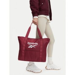 Torebka Reebok. Czerwone shopper bag Reebok, bez wzorów, bez dodatków. Za 79.99 zł.