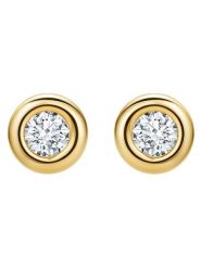Revoni Złote kolczyki-wkrętki z diamentami rozmiar: onesize. Żółte kolczyki damskie Revoni, z diamentem, złote. Za 852.53 zł.