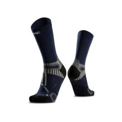 Skarpetki X-Socks Perform Merino Crew. Niebieskie skarpetki damskie X Socks, bez wzorów, z wełny. Za 172.50 zł.