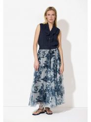 More & More Bluzka w kolorze granatowym rozmiar: 38. Niebieskie bluzki damskie More & More, bez wzorów, bez kołnierzyka, bez ramiączek. Za 109.95 zł.