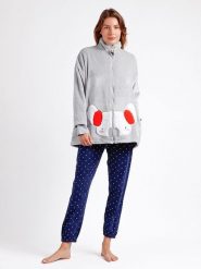 Admas Kurtka polarowa w kolorze jasnoszarym rozmiar: M. Szare kurtki damskie admas, m, bez wzorów, z polaru, bez kaptura. Za 113.99 zł.