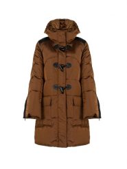 Pinko Parka "Rocky 1" | 1G16AY Y75R | Kobieta | Brązowy. Brązowe parki damskie Pinko, s, z materiału, z kapturem. W wyprzedaży za 849.00 zł.