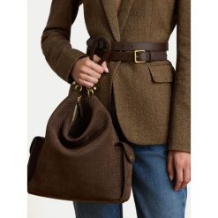 Torebka LAUREN RALPH LAUREN. Brązowe torebki klasyczne damskie Lauren Ralph Lauren, bez dodatków. Za 2,399.00 zł.