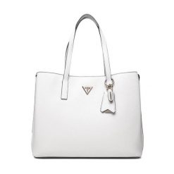 Torebka Guess. Białe shopper bag Guess, bez dodatków. Za 589.99 zł.
