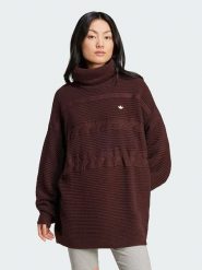 Adidas Golf "Originals Premium" w kolorze brązowym rozmiar: XXS. Brązowe golfy damskie Adidas, xxs, bez wzorów, bez ramiączek. Za 265.23 zł.