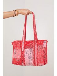 Lin Passion Shopper bag w kolorze różowym rozmiar: onesize. Różowe shopper bag Lin Passion, bez wzorów, z bawełny, na ramię, bez dodatków. Za 165.99 zł.