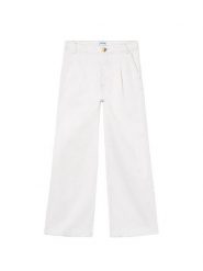Mayoral Jeansy 6549 Kremowy Regular Fit. Białe jeansy dziewczęce Mayoral, bez wzorów, z bawełny. Za 144.99 zł.