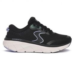 Buty do chodzenia damskie Skechers Bklv D Lux Walker. Czarne obuwie sportowe damskie Skechers, z materiału, bez zapięcia, trekkingowe. Za 501.00 zł.