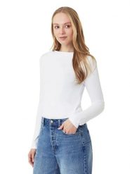 Scotch & Soda Koszulka w kolorze białym rozmiar: L. Białe bluzki damskie Scotch & Soda, l, bez wzorów, z bawełny, bez kołnierzyka, bez ramiączek. Za 104.99 zł.