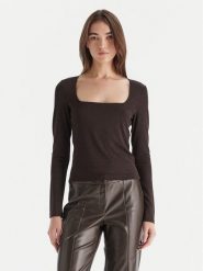 Vero Moda Bluzka Kanva 10336088 Brązowy Regular Fit. Brązowe bluzki damskie Vero Moda, m, bez wzorów, z syntetyku, bez kołnierzyka, bez ramiączek. Za 99.99 zł.