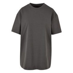 Oversizowa Koszulka Boyfriend Dla Pań I Panów. Czarne bluzki damskie BUILD YOUR BRAND, xl, bez wzorów, bez kołnierzyka, bez ramiączek. Za 76.99 zł.