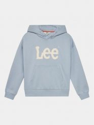 Lee Bluza Wobbly Graphic LEG5124 Niebieski Regular Fit. Niebieskie bluzy dziewczęce Lee, bez wzorów, z bawełny, bez ramiączek, bez kaptura. Za 139.99 zł.