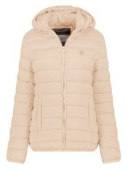 Geographical Norway Kurtka pikowana w kolorze beżowym rozmiar: XL. Brązowe kurtki damskie Geographical Norway, xl, bez wzorów, bez kaptura. Za 189.95 zł.
