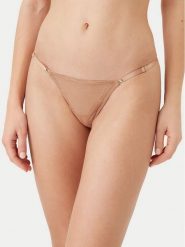 Guess Stringi O5RE10 KCLB0 Brązowy. Brązowe stringi Guess, z aplikacjami, z syntetyku. Za 99.99 zł.