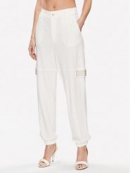 Liu Jo Sport Spodnie dresowe TA3156 J5942 Biały Regular Fit. Białe spodnie sportowe damskie Liu Jo Sport, m, bez wzorów, z dresówki. Za 799.99 zł.