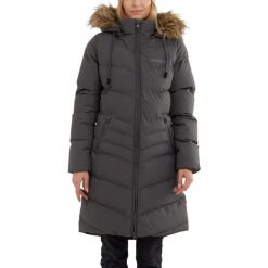 Płaszcz zimowy damski Fundango Puppis Padded. Szare płaszcze damskie FUNDANGO, na zimę, s, bez wzorów, z poliesteru, bez kaptura. Za 590.00 zł.