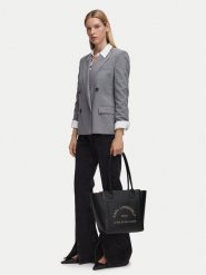 KARL LAGERFELD Torebka B3W30096 Czarny. Czarne shopper bag KARL LAGERFELD, bez wzorów, ze skóry, bez dodatków. Za 1,299.00 zł.