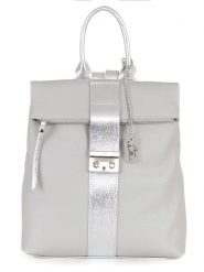 Anna Morellini Skórzany plecak "Azalea" w kolorze szarym - 30 x 31 x 11 cm rozmiar: onesize. Szare plecaki Anna Morellini, bez wzorów, z materiału. Za 264.15 zł.