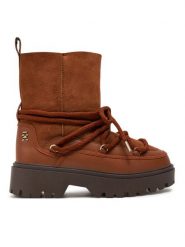 Tommy Hilfiger Śniegowce FW0FW08085 Brązowy. Brązowe śniegowce damskie Tommy Hilfiger, ze skóry. Za 759.99 zł.