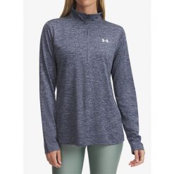 Bluza damska Under Armour UA Tech Twist 1/2 Zip. Niebieskie bluzy damskie Under Armour, s, bez wzorów, bez kaptura. Za 146.99 zł.