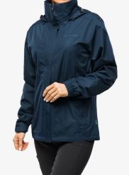 Kurtka przeciwdeszczowa damska Vaude Escape Light Jacket. Niebieskie kurtki damskie Vaude, na wiosnę, xs, bez wzorów, bez kaptura. Za 362.99 zł.