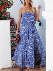 LA Angels Sukienka w kolorze niebiesko-kremowym rozmiar: XL. Niebieskie sukienki damskie LA Angels, bez wzorów, bez ramiączek. Za 157.73 zł.