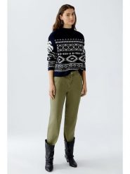 Oui Sweter w kolorze czarno-białym rozmiar: 40. Białe swetry klasyczne damskie Oui, ze splotem, bez kołnierzyka. Za 232.78 zł.