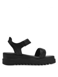 Marco Tozzi Sandały w kolorze czarnym rozmiar: 41. Czarne sandały damskie Marco Tozzi, bez wzorów, z otwartym noskiem, bez obcasa, na platformie, bez zapięcia. Za 141.19 zł.