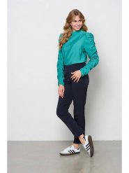 &Co Woman Bluzka "Evie" w kolorze turkusowym rozmiar: L. Niebieskie bluzki damskie &Co Woman, l, bez wzorów, bez kołnierzyka, bez ramiączek. Za 131.74 zł.
