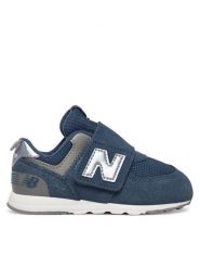 New Balance Sneakersy I5742MJ Granatowy. Niebieskie buty sportowe chłopięce New Balance, ze skóry, bez zapięcia. Za 249.99 zł.