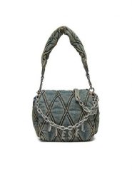 Diesel Torebka Charm-D X09597P5570 Niebieski. Niebieskie torebki klasyczne damskie Diesel, z materiału, bez dodatków. Za 1,359.00 zł.