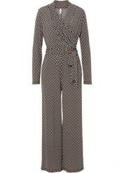 Kombinezon. Czarne kombinezony damskie bonprix, bez wzorów, bez kołnierzyka, bez ramiączek. Za 149.99 zł.