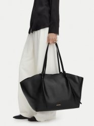 GINO ROSSI Torebka C-LDA9148 Czarny. Czarne shopper bag Gino Rossi, ze skóry, bez dodatków. Za 279.99 zł.