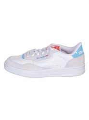 Reebok Skórzane sneakersy "Court Peak" w kolorze szaro-biało-błękitnym rozmiar: 37. Białe obuwie sportowe damskie Reebok, z materiału, bez zapięcia. Za 104.39 zł.