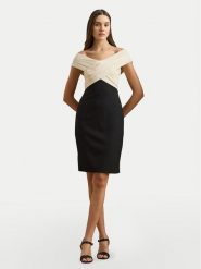 LAUREN RALPH LAUREN Sukienka koktajlowa 253963476001 Czarny Slim Fit. Czarne sukienki damskie Lauren Ralph Lauren, bez wzorów, z syntetyku, wizytowe, bez ramiączek. Za 819.99 zł.