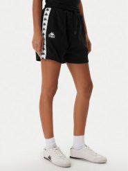 Kappa Szorty sportowe Banda Ivissa 361R6NW Czarny Regular Fit. Czarne spodenki sportowe damskie Kappa, xl, bez wzorów, z bawełny. Za 129.99 zł.