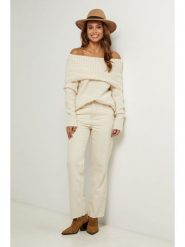 L'armoire de Suzette Sweter w kolorze kremowym rozmiar: 34/36. Brązowe swetry klasyczne damskie L'armoire de Suzette, l, bez kołnierzyka. Za 104.99 zł.