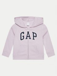 Gap Bluza 794010-02 Fioletowy Regular Fit. Fioletowe bluzy dziewczęce GAP, bez wzorów, z bawełny, bez ramiączek, bez kaptura. Za 69.99 zł.