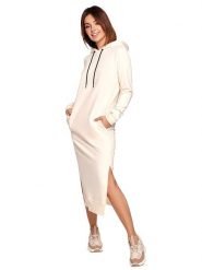 Be Wear Sukienka w kolorze kremowym rozmiar: S. Brązowe sukienki damskie Be Wear, bez wzorów, bez ramiączek. Za 179.64 zł.