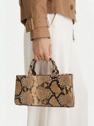 GINO ROSSI Torebka EO-LDA88-01 Beżowy. Brązowe torebki klasyczne damskie Gino Rossi, z materiału, bez dodatków. Za 249.99 zł.