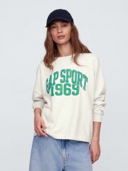 GAP Bluza w kolorze szarym rozmiar: L. Szare bluzy damskie GAP, l, bez wzorów, bez kaptura. Za 114.17 zł.
